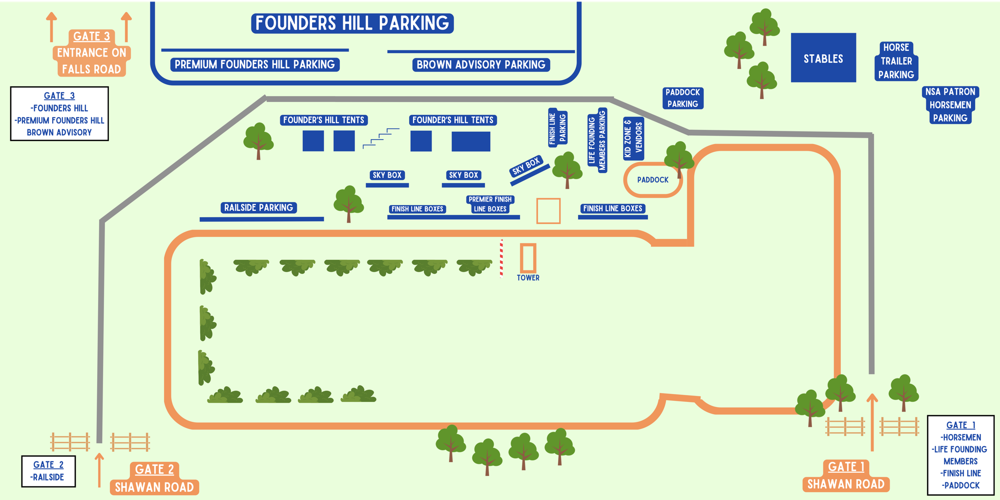 Legacy Chase Venue Map